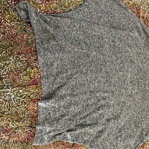 Cozy Marled Gray Knit Top